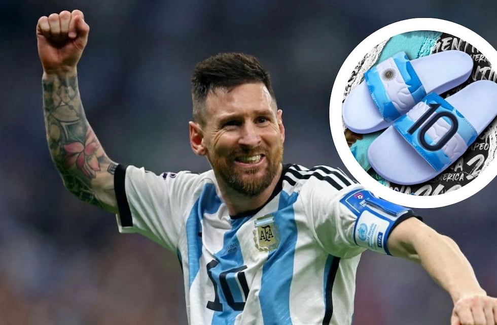 Vestir como campeón: cuánto cuestan, dónde se venden y la historia detrás de “las ojotas de Messi”