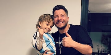 Damián Córdoba dio detalles de la relación con su hijo.