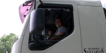 Cielo Patat es camionera desde hace 10 años