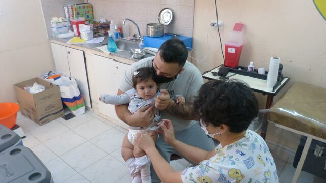 Los pequeños recibieron la vacuna antigripal.