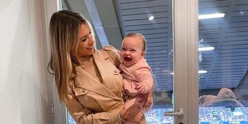 Agustina Gandolfo mostró el truco que aprendió a hacer Nina.