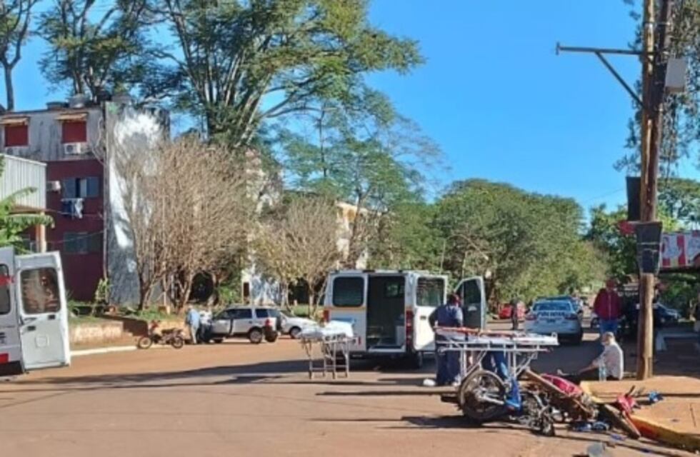 Siniestro vial dejó como saldo dos heridos en Puerto Iguazú