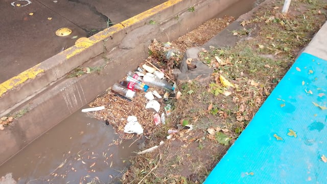 Acequias con residuos en el Gran Mendoza generan inundaciones en las calles.