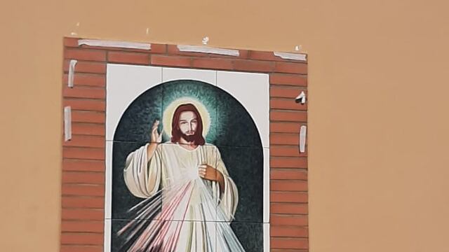 Inauguraron una imagen de Jesús Misericordioso en Pérez