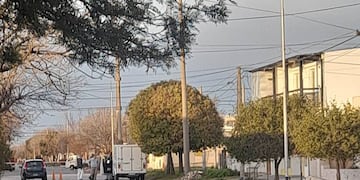 Laboulaye. La zona donde encontraron el cuerpo del hombre de 58 años sin vida (Facebook LV20).