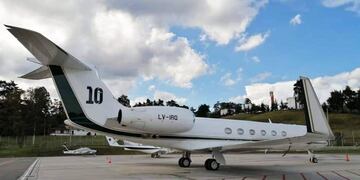 Alberto Fernández viajó a México en el avión de Lionel Messi.