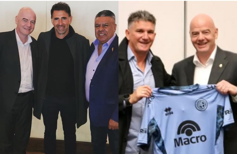 Los obsequios de Belgrano para Chiqui Tapia y para el presidente de la Fifa