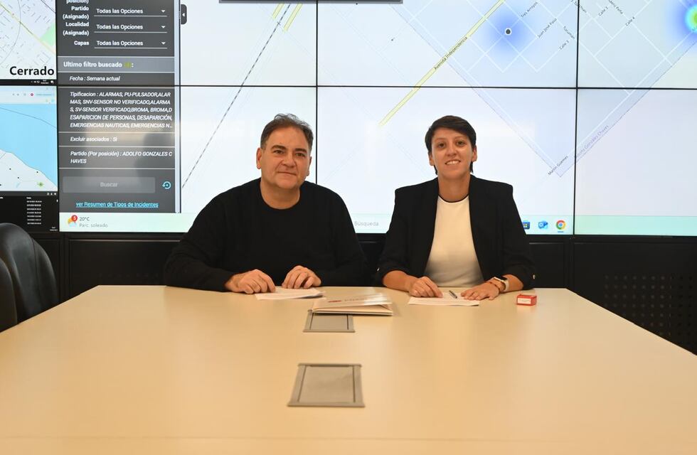 Lucía Gómez firmó un convenio con el Ministerio de Seguridad de la Provincia para fortalecer la seguridad en Chaves