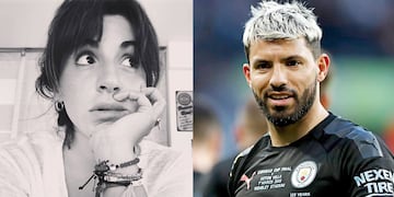 Gianinna Maradona y el Kun Agüero.