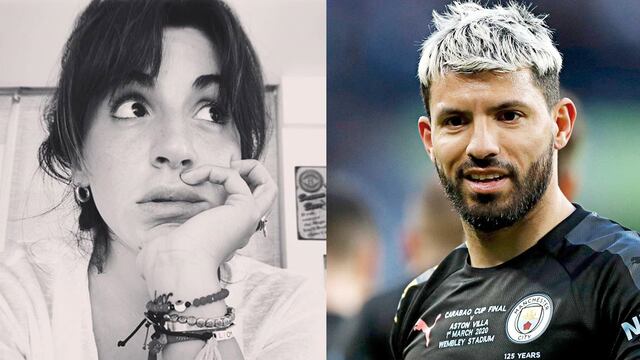Gianinna Maradona y el Kun Agüero.
