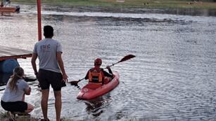 Buscan a un hombre en el río San Antonio