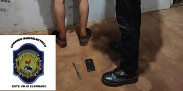 Acusado de robar un celular a punta de cuchillo en Eldorado fue detenido.