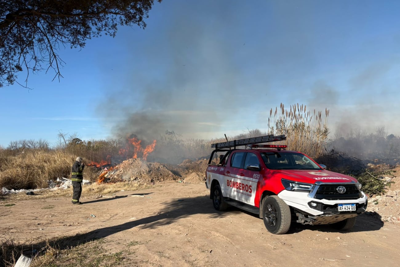 El incendio se registra en la zona norte de la ciudad. (Foto: Municipalidad de Córdoba)