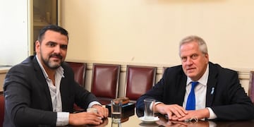 Vuoto junto al ministro Jaime Perczyk acordaron el financiamiento para completar la obra de acceso cubierto a la UNTDF