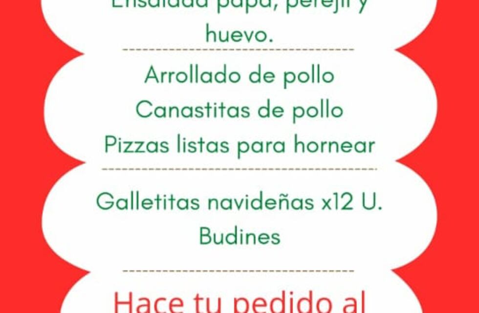 Concordia: Se realizará una feria de platos navideños en la Plaza 25 de Mayo