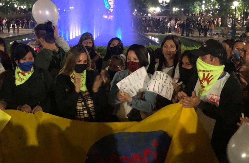 En Mendoza pidieron Justicia por Lucio Dupuy en Plaza Independencia y Belén Francese dijo presente