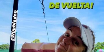 Nadia Podoroska ganó su primer partido en la ronda clasificatoria de Wimbledon. Llevaba 294 días sin jugar en singles.