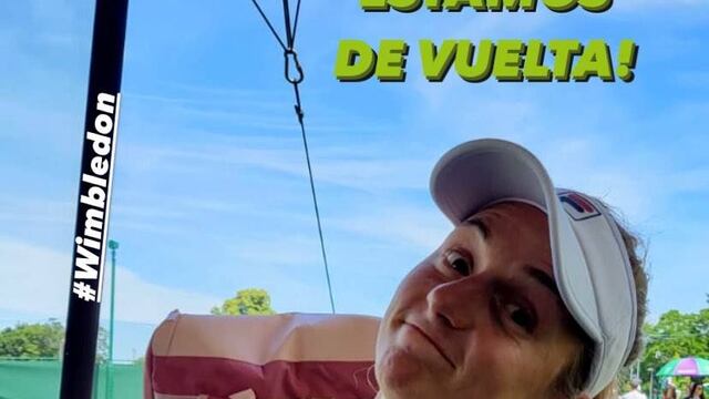 Nadia Podoroska ganó su primer partido en la ronda clasificatoria de Wimbledon. Llevaba 294 días sin jugar en singles.