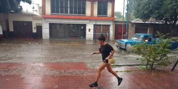 Fuerte tormenta en Pérez y la Región