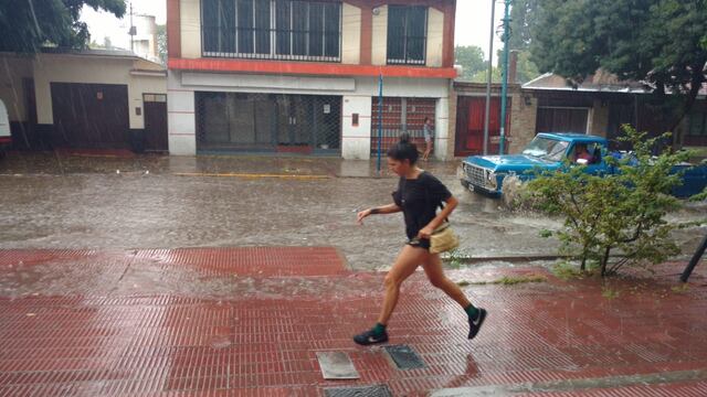 Fuerte tormenta en Pérez y la Región