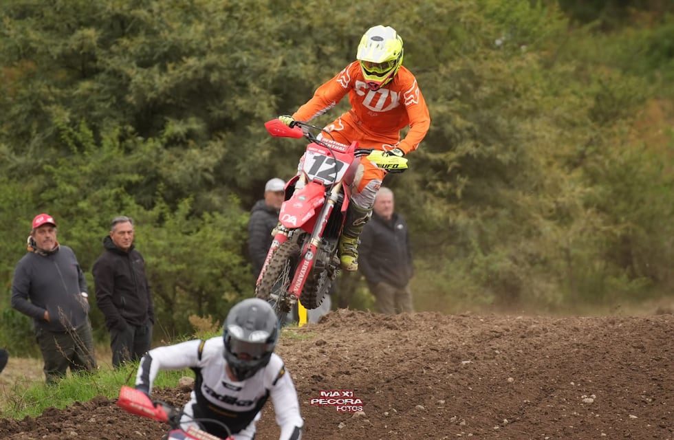 Satino Riba tuvo otra gran presentación en el Campeonato Cordobés de Motocross