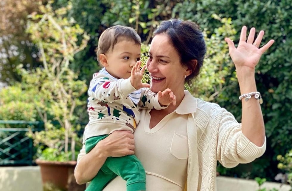 El hijo de Luciana Aymar alentó a la Selección con la camiseta de su mamá