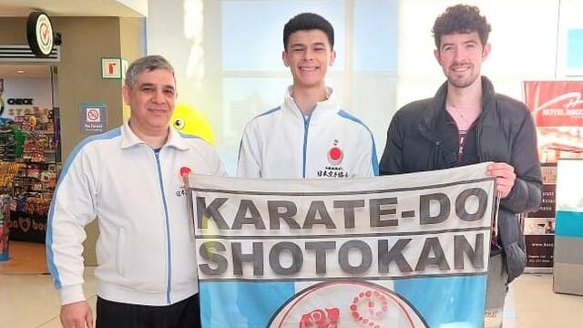 Arturo Ríos y Facundo Chanquía emprendieron viaje rumbo al Mundial de Karate en Japón.