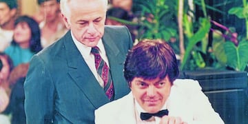 Mario Marzán junto a Gerardo Sofovich