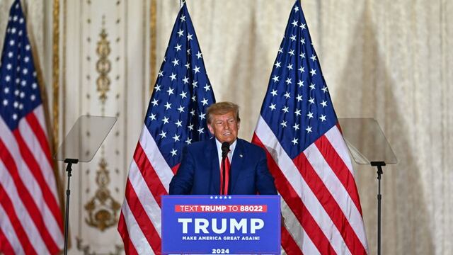 Donald Trump habló desde la Florida.