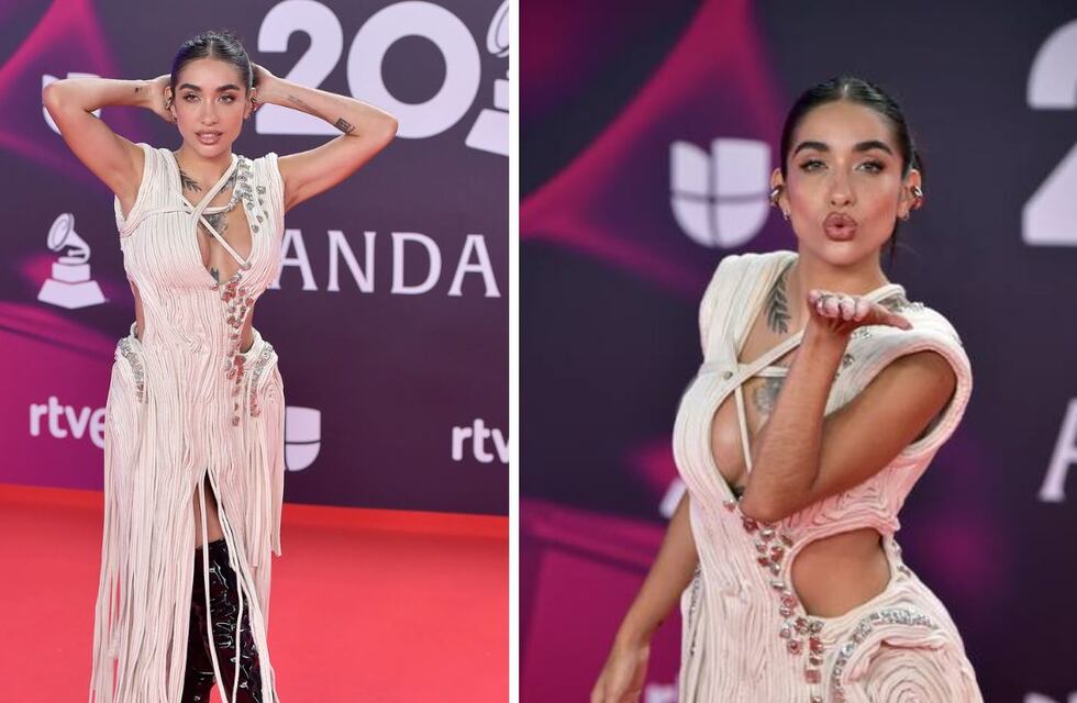 Diseño argentino y hecho a mano: María Becerra reveló detalles sobre el imponente vestido que lució en la alfombra roja