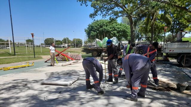 Siguen los trabajos en diferentes espacios públicos