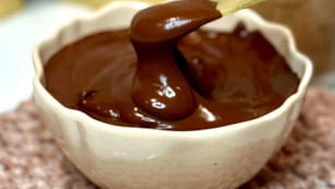 Untable de chocolate.
