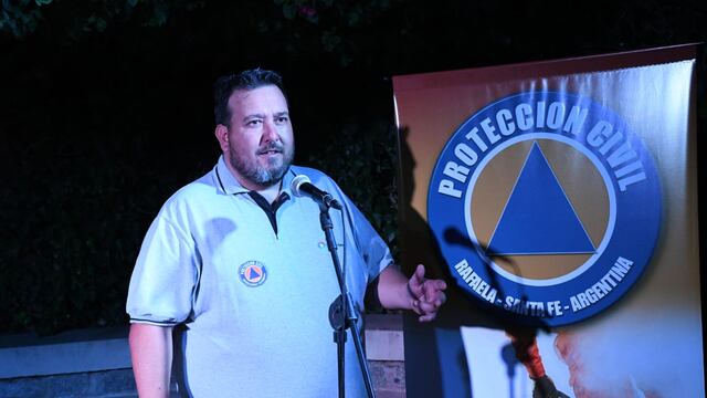 Diego Álvarez, jefe del área de la Junta Municipal de Protección Civil de Rafaela