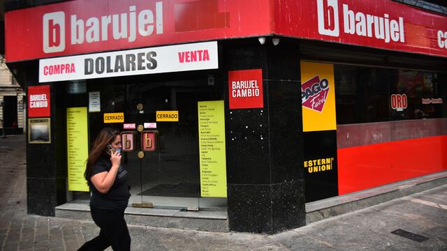 Valor del dólar blue en Córdoba. (Pedro Castillo/ La Voz)