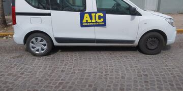 La Kangoo secuestrada en Rafaela