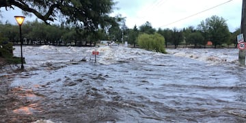 Creciente en el río San Antonio.