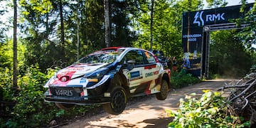 Rovanpera, con el Toyota Yaris WRC.