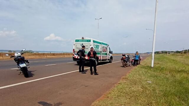 Despiste en el acceso Sur de Posadas dejó dos lesionados.