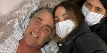 Tini Stoessel con su padre en la clínica