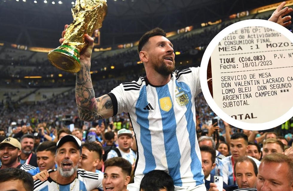 Fue a una parrilla y le cobraron 3 pesos por ser campeones del mundo