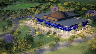 FACHADA. El Domo Siglo 21 funcionará en el predio de la Universidad Siglo 21, con ingreso por la calle Spilimbergo. (Render)