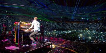 Coldplay en el Estadio Único de la Plata, en 2016. Foto: Prensa Coldplay.