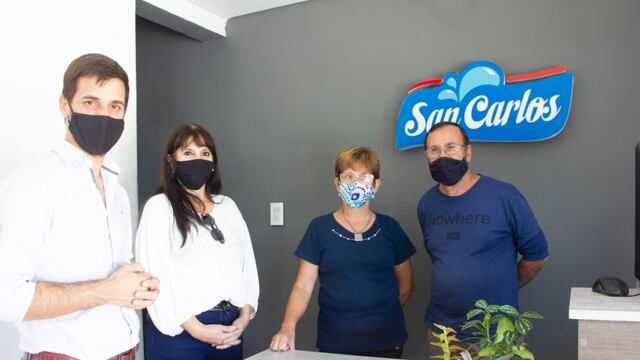 Leonardo Viotti y Alejandra Sagardoy siguen recorriendo diferentes empresas de la ciudad