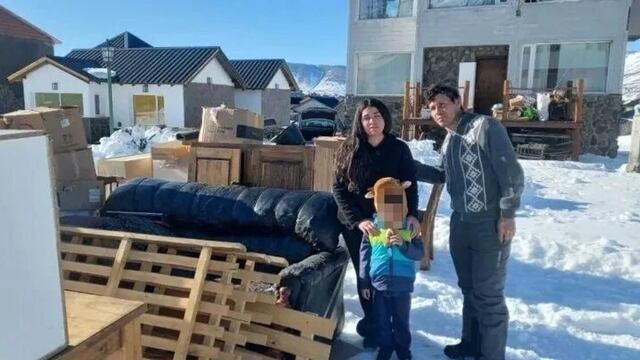Una familia de Neuquén fue desalojada, pero rechazó la ayuda de Salud.