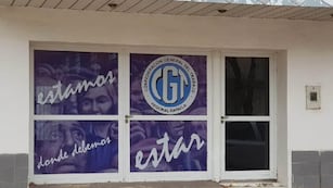 Fachada del local de la CGT Rafaela