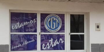Fachada del local de la CGT Rafaela