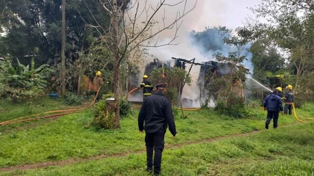 Montecarlo: vivienda se incendió por una vela prendida a San Cayetano.