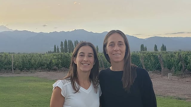 Silvina D'Elia y Rosario Luchetti formaron una familia en Mendoza.