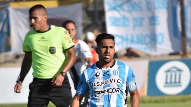 Emanuel Giménez y toda la bronca con el arbitraje tras la eliminación de Racing (Prensa Racing).