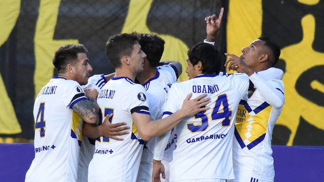 El delantero colombiano Sebastián Villa marcó el primer gol de Boca en esta edición de la Copa Libertadores. (Gentileza Conmebol).